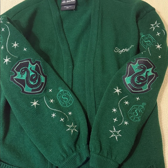 Harry Potter Slytherin Oversized Girls Open Cardigan SM - Picture 12 of 12